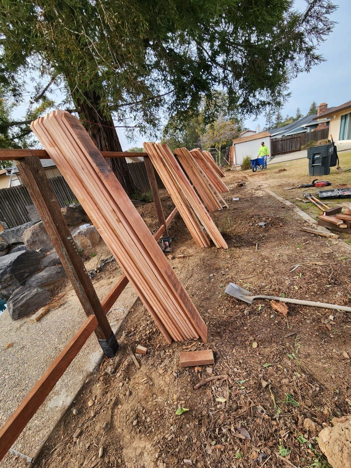 Revitalizing Yards with Expert Redwood Fencing image