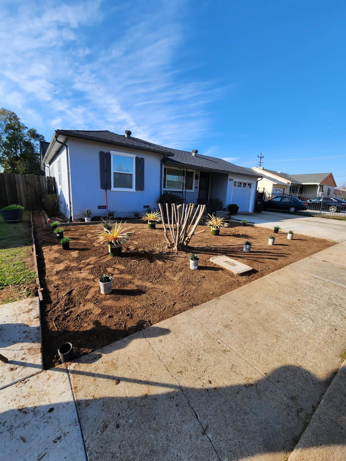 Project Front Yard Transformation with Chic White Gravel image