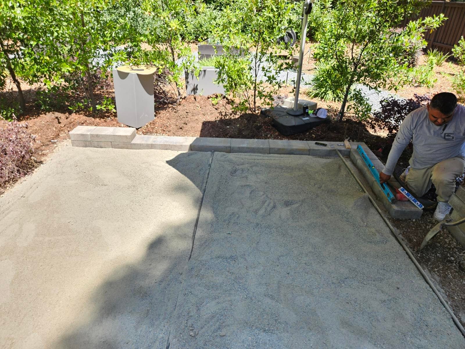 Project Serene Backyard Oasis with Pavers and Sitting Wall image