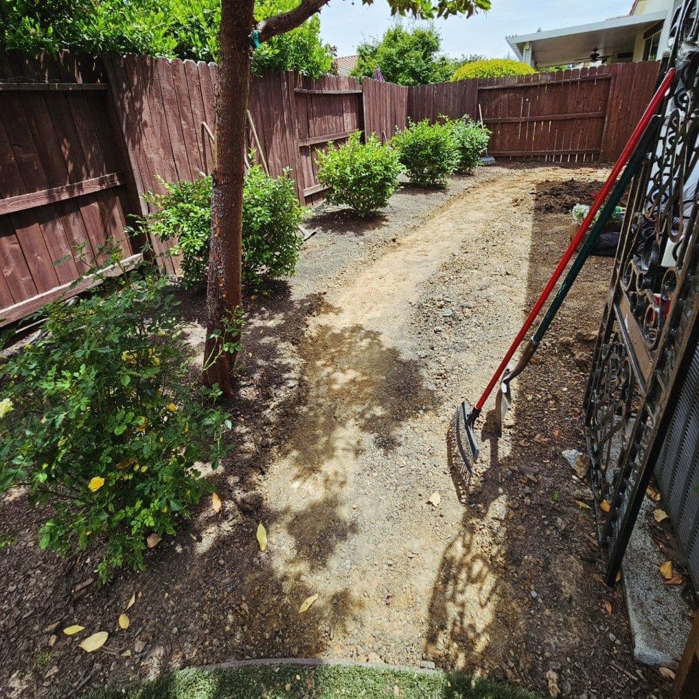 Backyard Transformation into Garden Oasis image